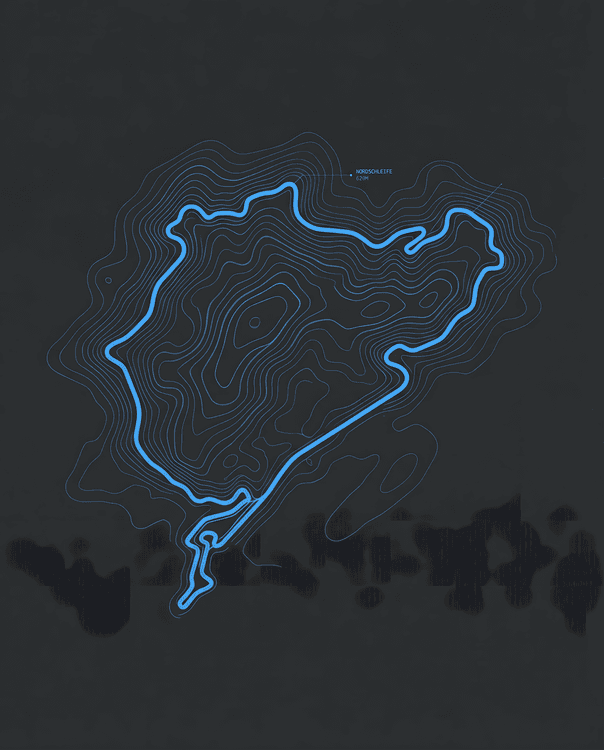 Nordschleife: Topographic Circuit Blueprint