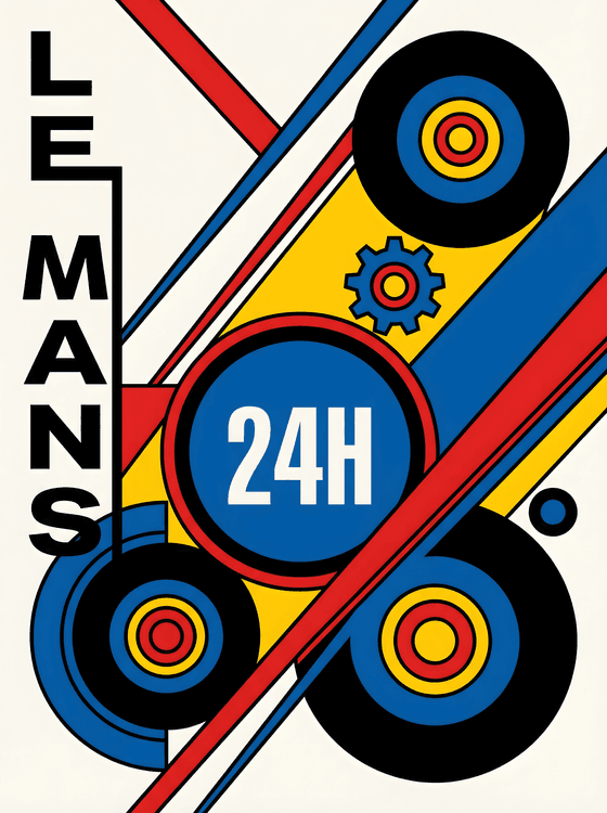 24h Le Mans: Constructivist Race Geometry