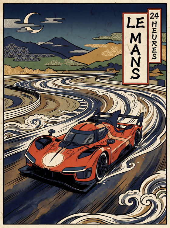 Le Mans 24h: Ukiyo-e Hypercar Flow