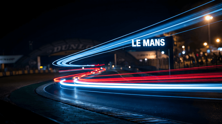 Velocity at Night: Le Mans Light Trails