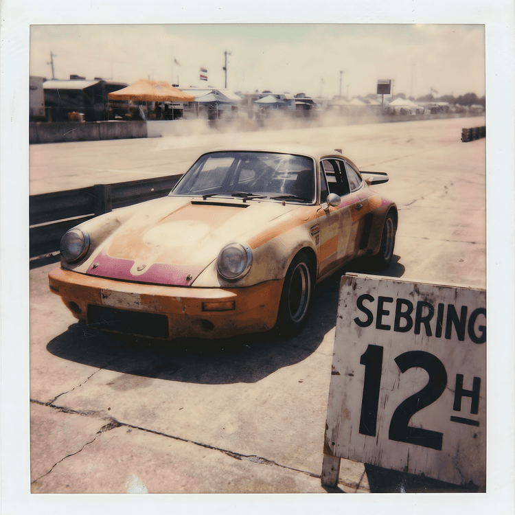 Sebring 12h Heritage: Weathered Porsche 911 Instant Film