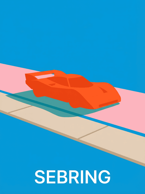 Sebring Minimalist: Orange Prototype Speed