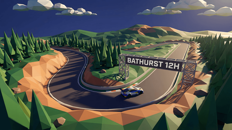 Bathurst 12h Low-Poly Mountain Run
