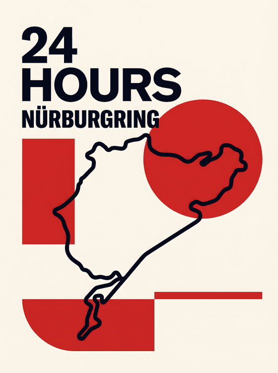24 Hours Nürburgring: Modernist Track Map