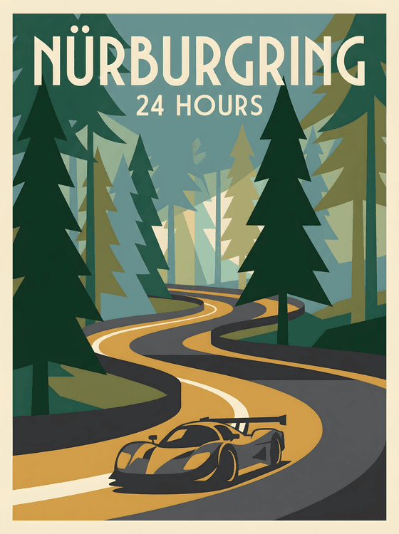 Nürburgring 24 Hours: Eifel Forest Endurance Poster