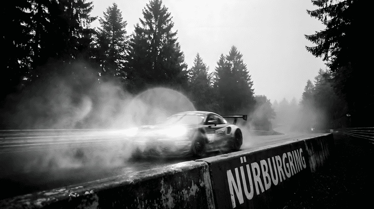 Ghost of the Green Hell: Porsche 911 in the Nürburgring Mist