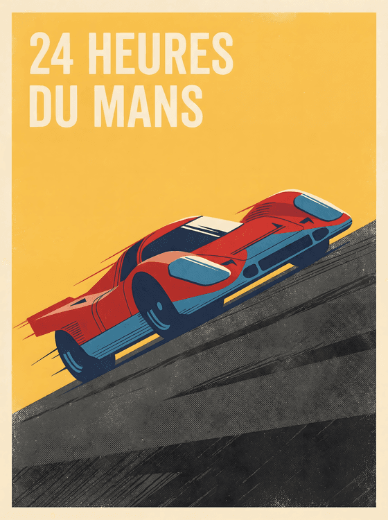 Heritage of Velocity: 24 Heures du Mans Vintage Poster
