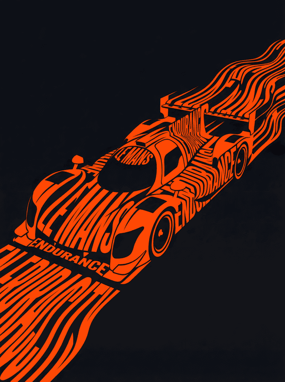 Typographic Velocity: Le Mans Endurance Prototype