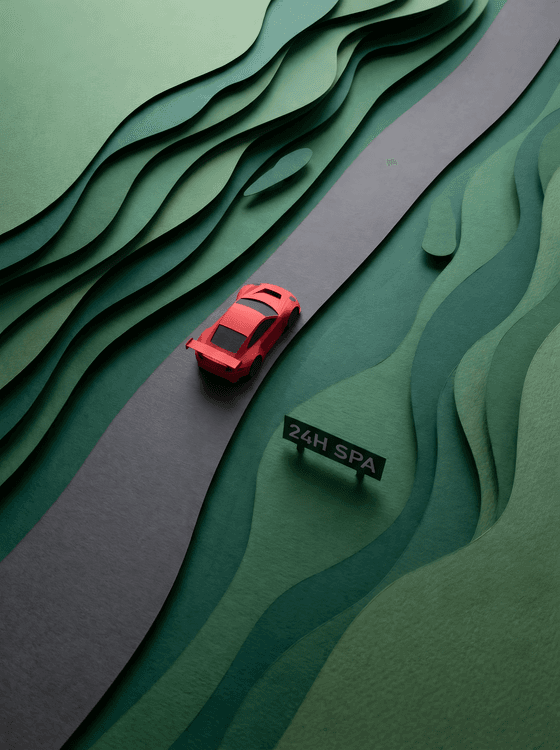 Ardennes Papercraft: Racing the 24h Spa