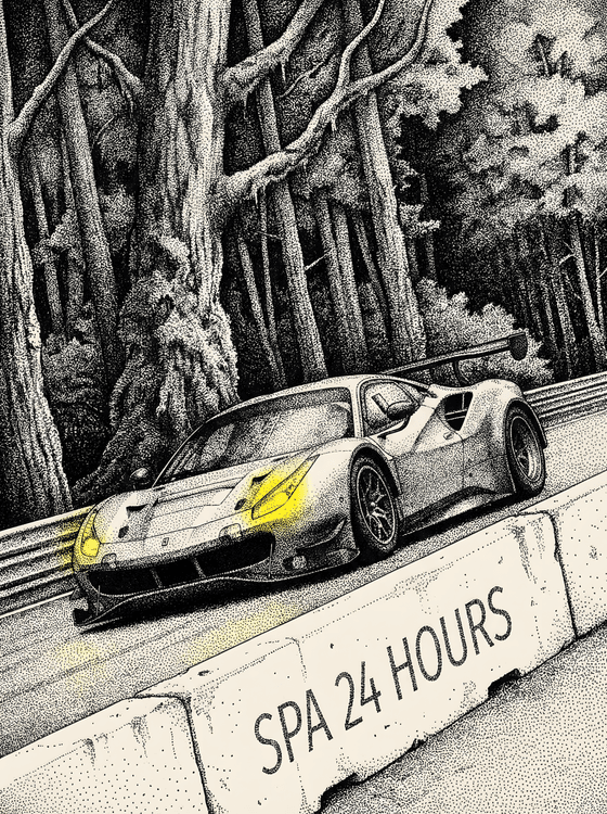 Ardennes Ink: Ferrari 488 GT3 at the Spa 24 Hours