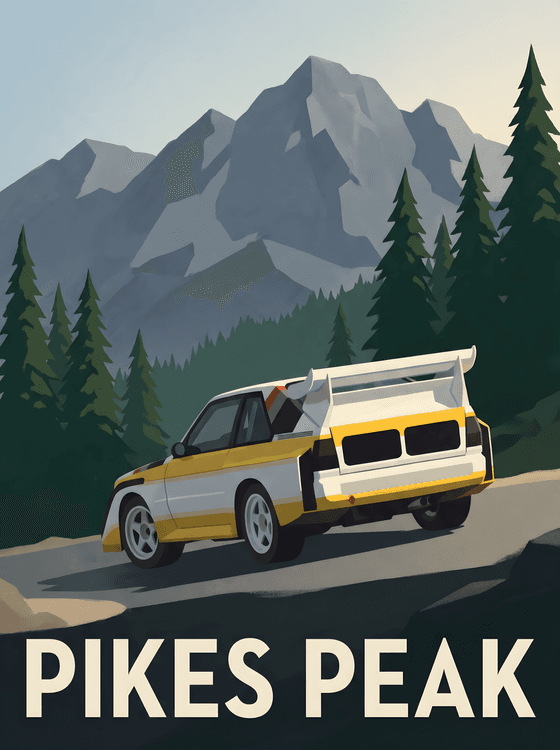 Pikes Peak Legend: Audi Sport Quattro S1 Poster