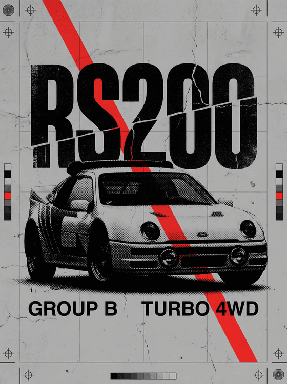 RS200 Heritage: Group B Turbo 4WD Graphic