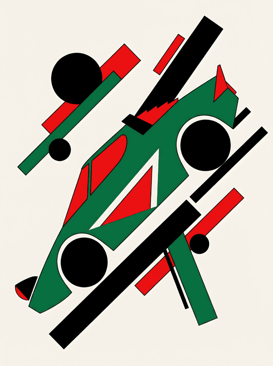 Lancia Stratos: Constructivist Rally Geometry