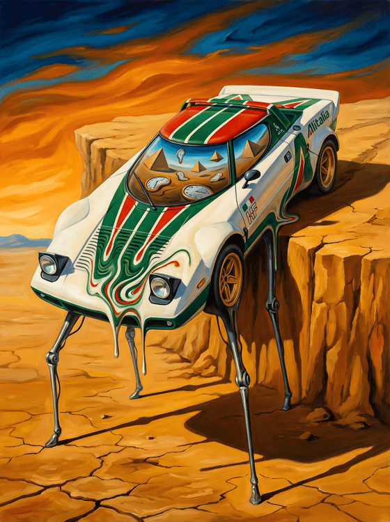Persistence of the Stratos: A Surrealist Rally Dream