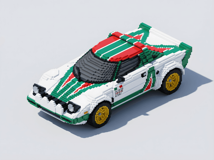 Voxel Rally Legend: Lancia Stratos HF Alitalia Edition