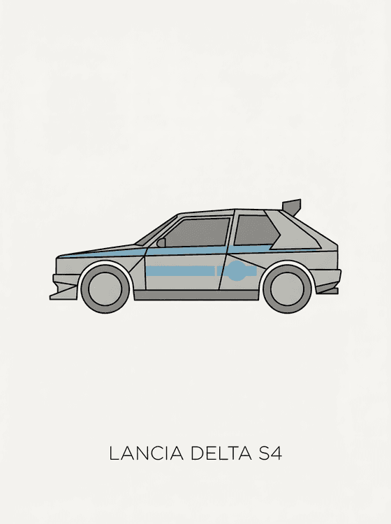 Lancia Delta S4: Minimalist Group B Profile