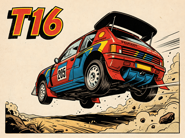 Peugeot 205 T16 Rally Jump