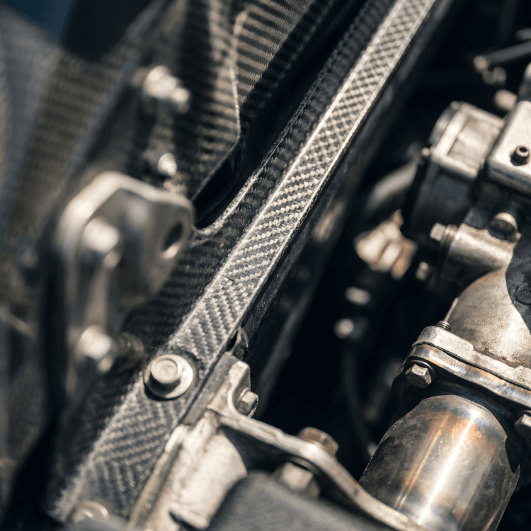 Carbon Fiber and Mechanical Precision Detail