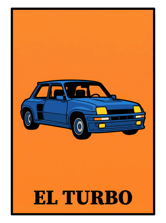Renault R5 Turbo Loteria Art