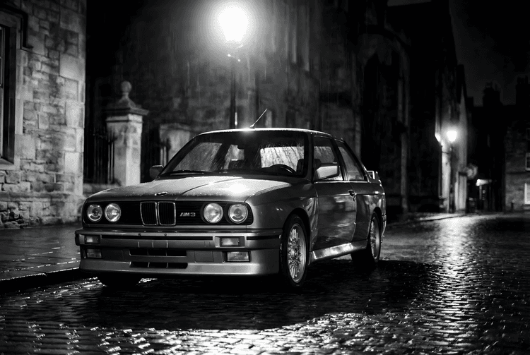 BMW E30 M3 Film Noir Night Drive