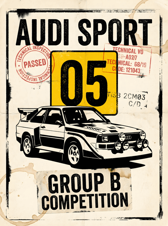 Audi Sport Quattro S1 Group B Competition Poster