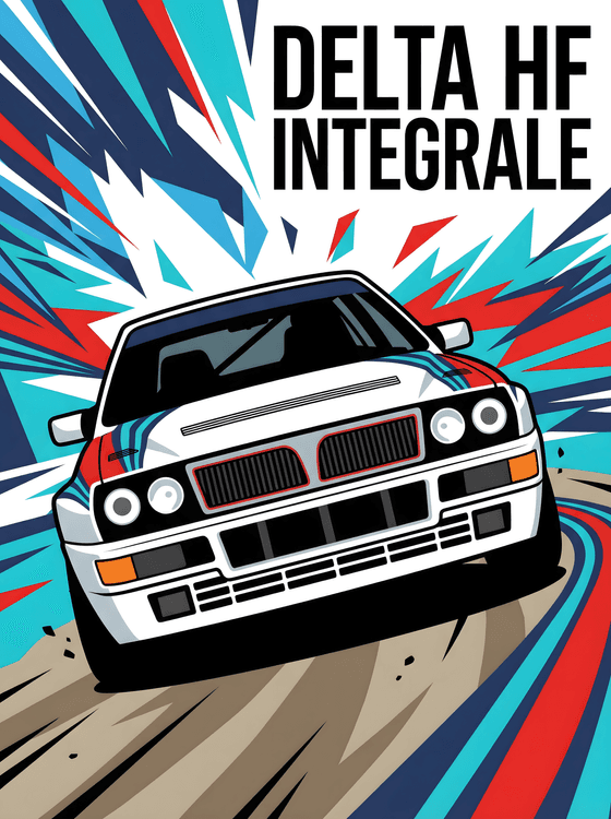 Lancia Delta HF Integrale Martini Racing Graphic