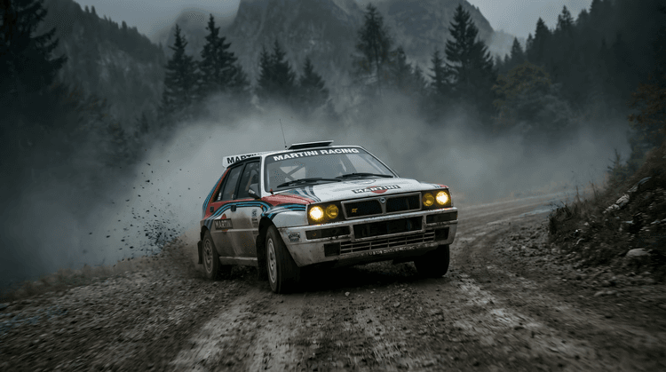 Lancia Delta Integrale Martini Misty Forest Rally
