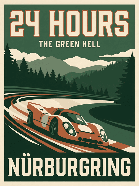 Nürburgring 24 Hours Green Hell Poster
