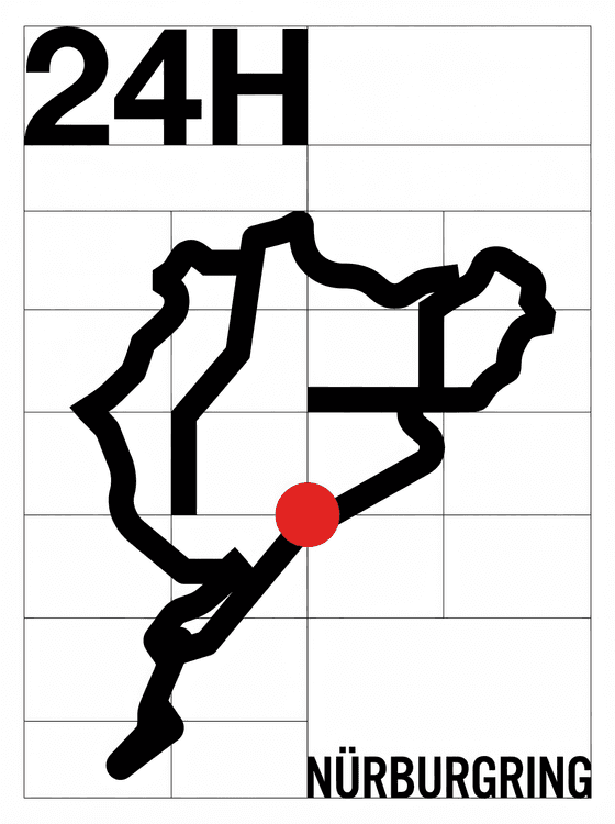 Nürburgring 24H Minimalist Circuit Map