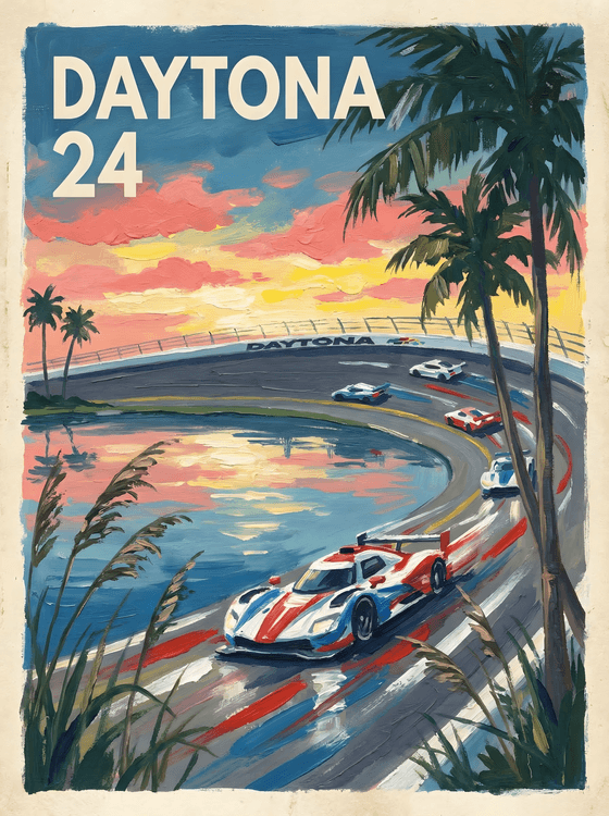 Daytona 24: Sunset over the Banked Curve