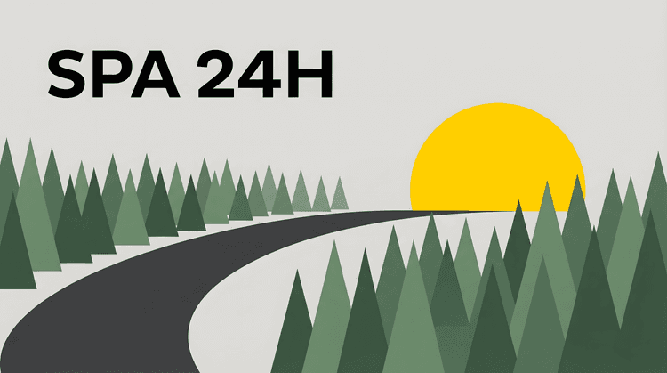 Spa 24H: Minimalist Ardennes Sunset
