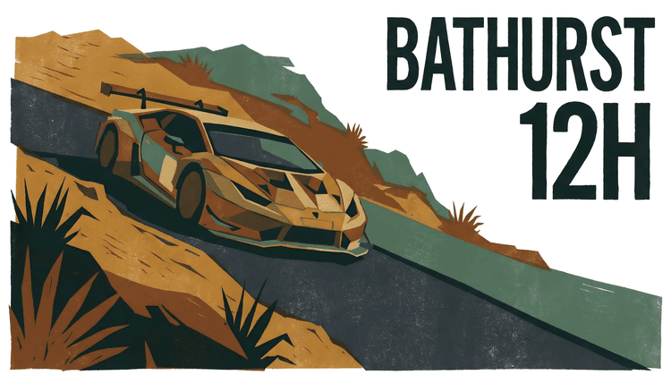 Bathurst 12H Mount Panorama Lamborghini Huracan Poster