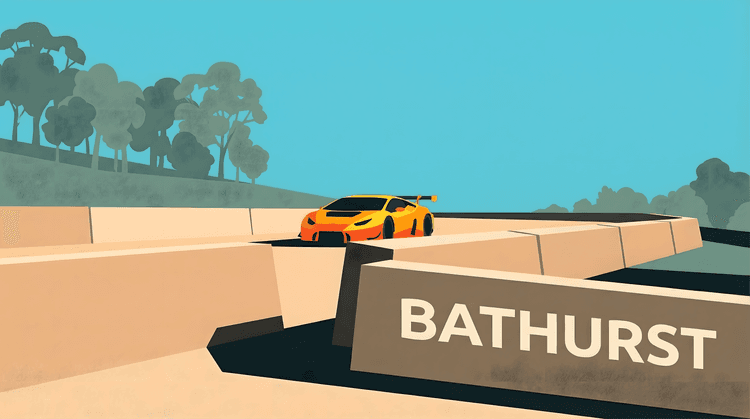 Bathurst 12 Hour Mount Panorama Lamborghini Huracan Flat Art