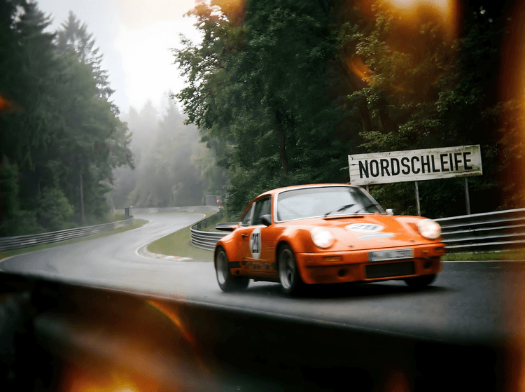 Misty Morning at the Green Hell Porsche 911 Art