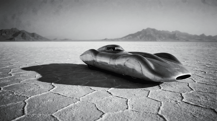 Silver Arrow on the Salt: Bonneville Streamliner Photography