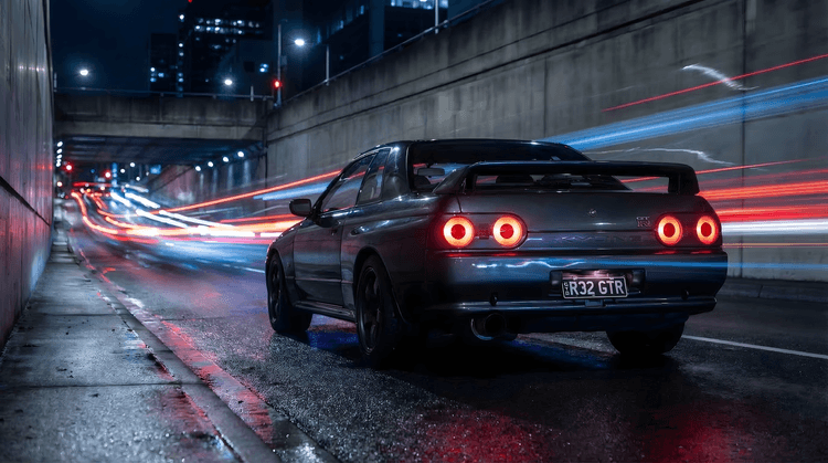 Godzilla in the Shadows: Nissan Skyline GT-R R32 Night Trails