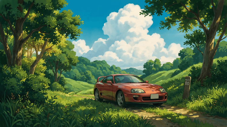 The Journey of A80: Studio Ghibli Style Supra