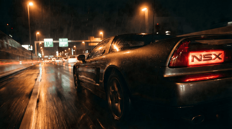 Night Rain Pursuit: Honda NSX