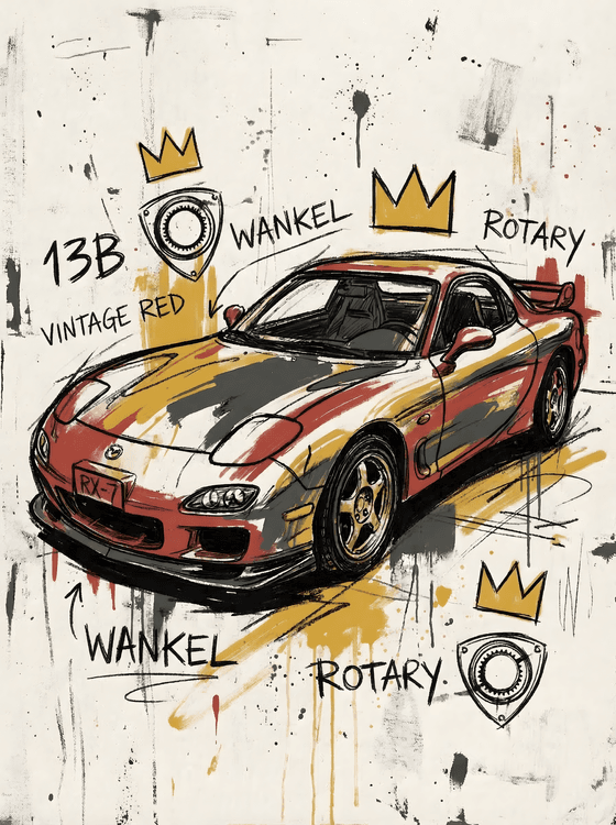 Rotary Crown: Mazda RX-7 FD Basquiat Tribute