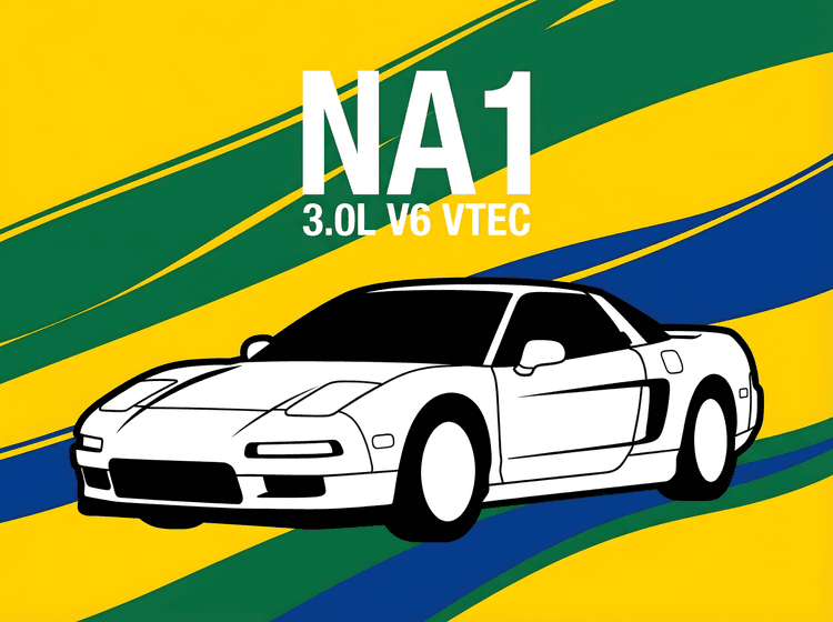 Legend of the Senna Era: Honda NSX NA1 VTEC Illustration