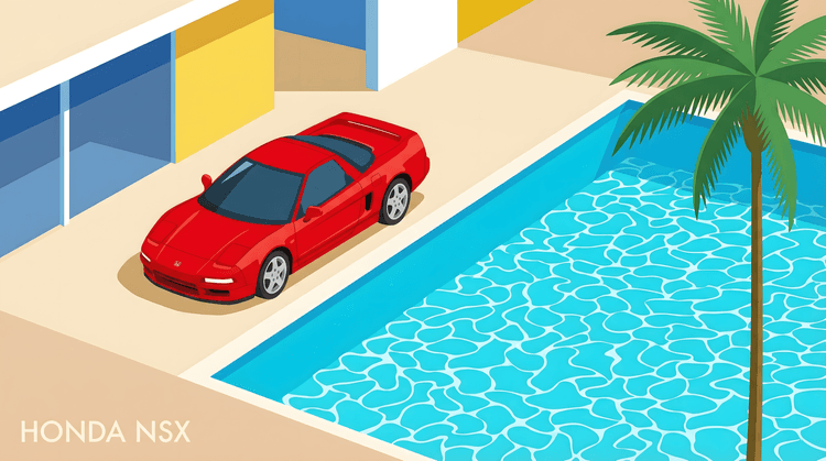 Honda NSX: Poolside Modernism