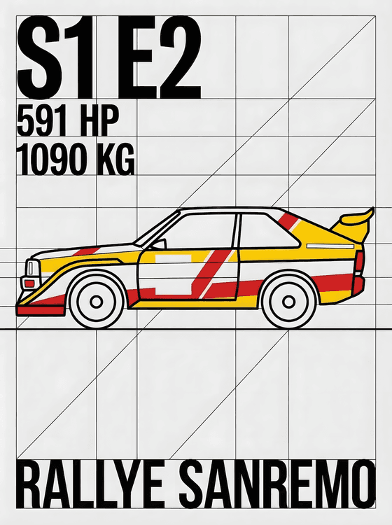 Audi Sport Quattro S1 E2: Rallye Sanremo Technical Study