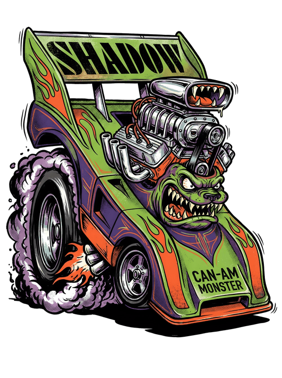 Shadow Racing: Can-Am Monster Lowbrow Art