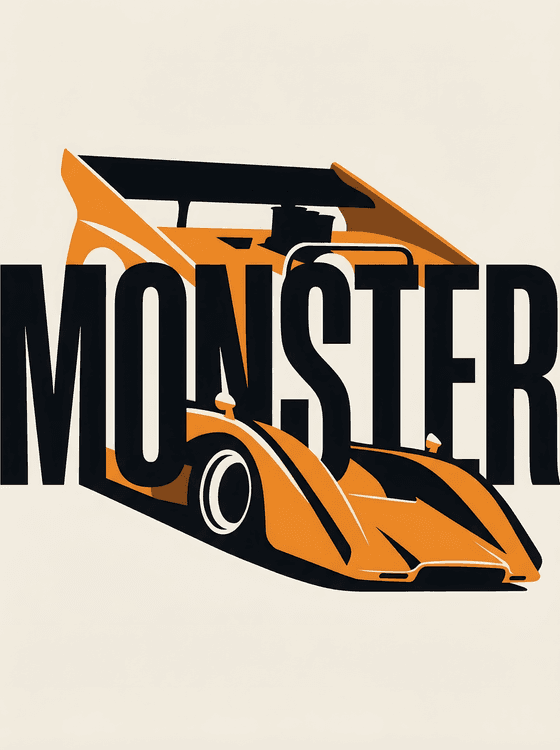 Orange Monster: Shadow Racing Can-Am Graphic Art