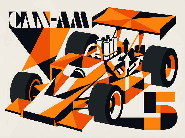 Geometric Velocity: Shadow DN4 Can-Am Art