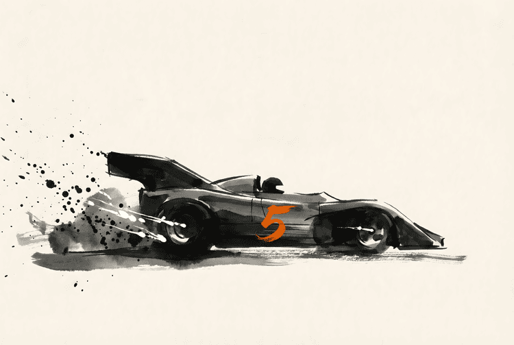 Ink and Speed: Shadow DN4 Sumi-e Art