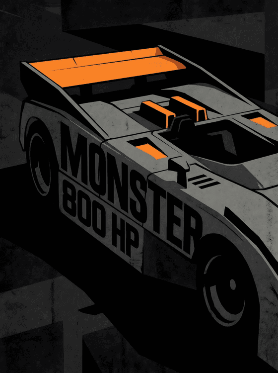 Shadow DN4: 800 HP Monster Graphic Art