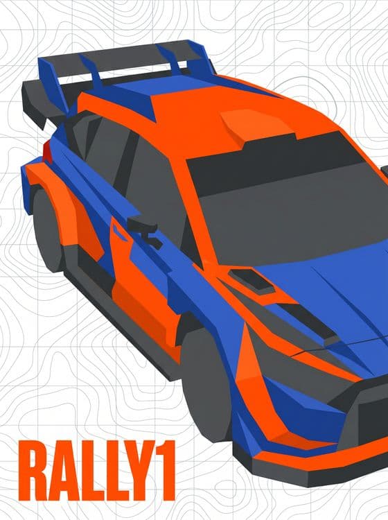 Toyota GR Yaris Rally1 Geometric Topography Poster