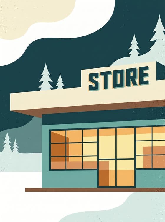 Quiet Winter Storefront