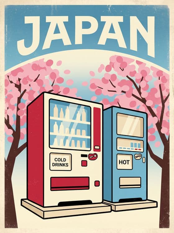 Springtime Vending in Japan